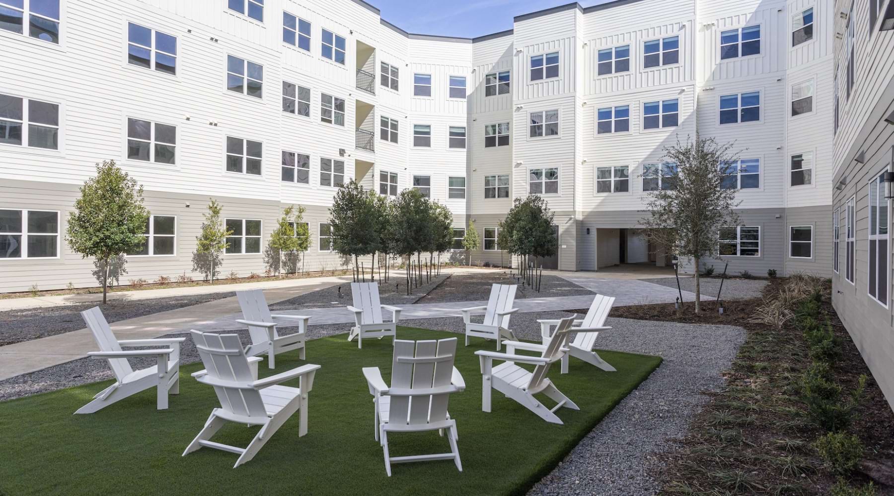 Pool chairs at the pool